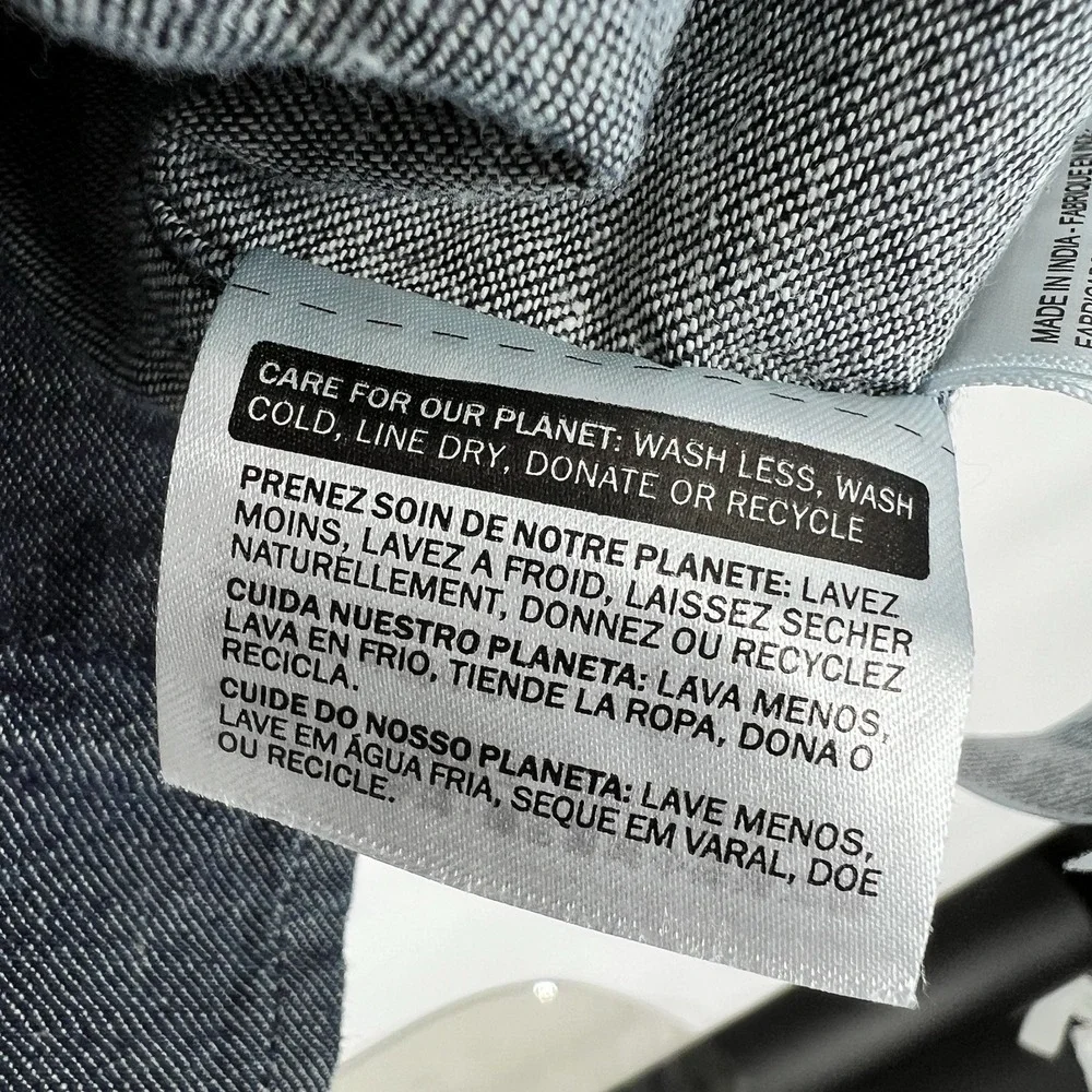 Levi's Made‎ & Crafted New Standard Shirt Dark Wash Denim Loose Fit (Size L)